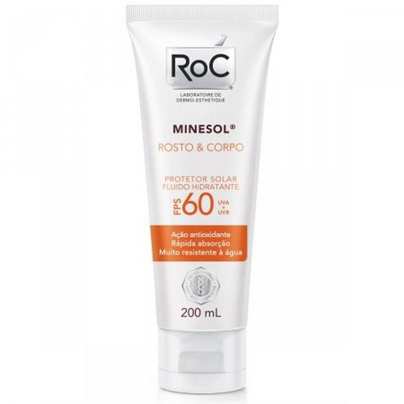 ROC MINESOL CORPO E ROSTRO FPS60 200ML