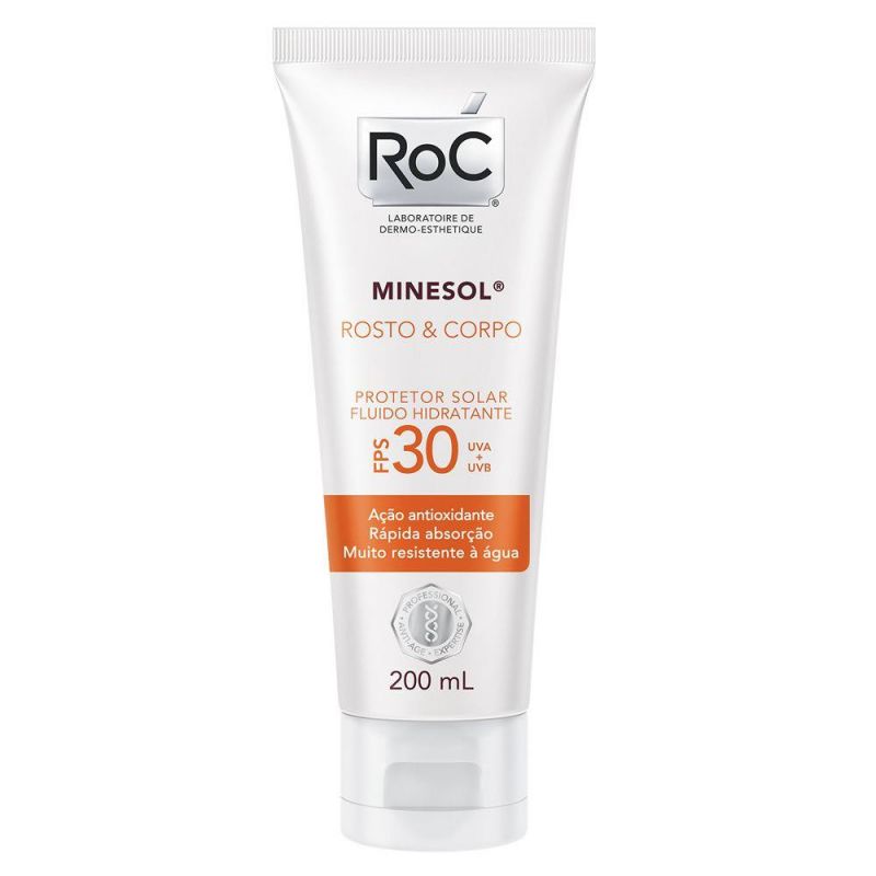 ROC MINESOL CORPO E ROSTRO FPS30 200ML