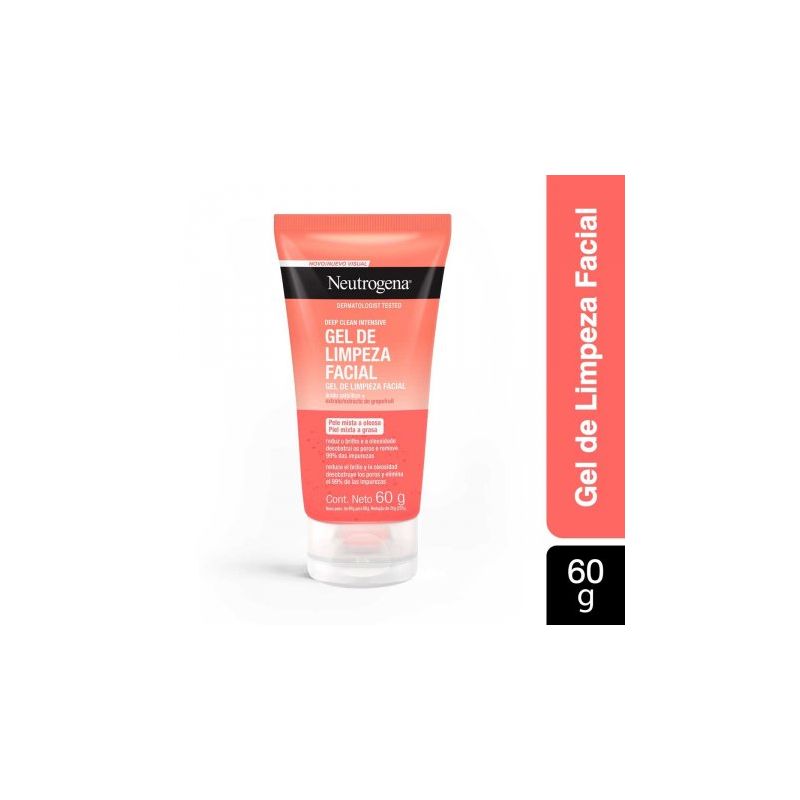 GEL DE LIMPEZA FACIAL NEUTROGENA DEEP CLEAN INTENSIVE 60G