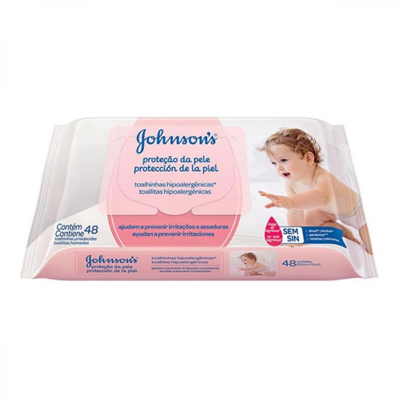 LENÇO UMEDECIDOS JOHNSON'S EXTRA CUIDADO 48UNID