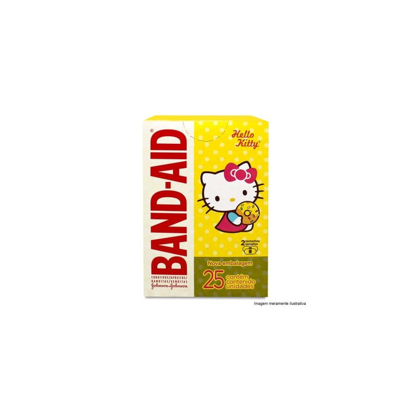 BAND AID HELLO KITTY COM 25UNIDADES