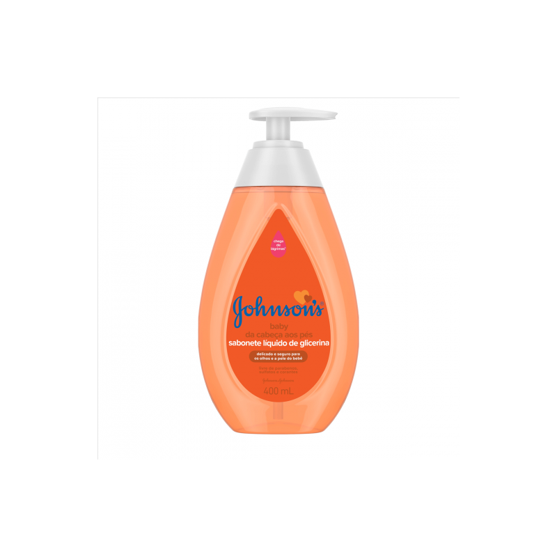 SABONETE LIQUIDO JOHNSON'S  DA CABEÇA AOS PÉS BABY 400ML