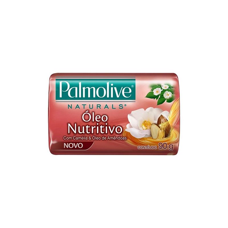 SABONETE EM BARRA PALMOLIVE CAMÉLIA E ÓLEO DE AMENDOAS 85G