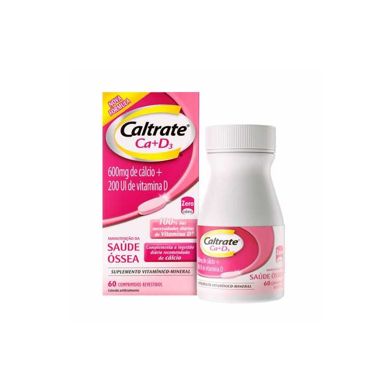 CALTRATE 600+D 200UI COM 60 COMPRIMIDOS