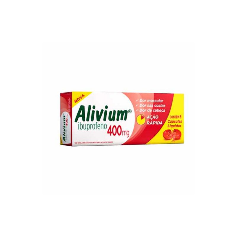 ALIVIUM 400MG COM 8 CÁPSULAS