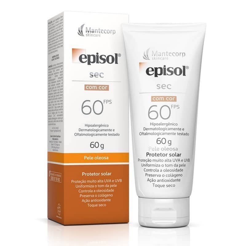 EPISOL PROTETOR SOLAR SEC COM COR FPS60 60G 