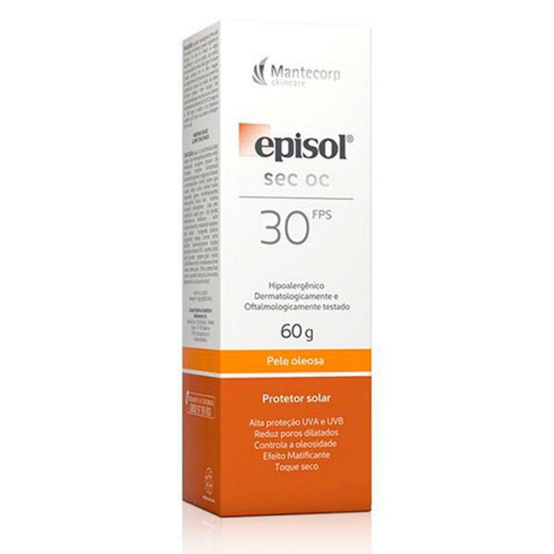 PROTETOR SOLAR EPISOL SEC OC FPS30 60G 