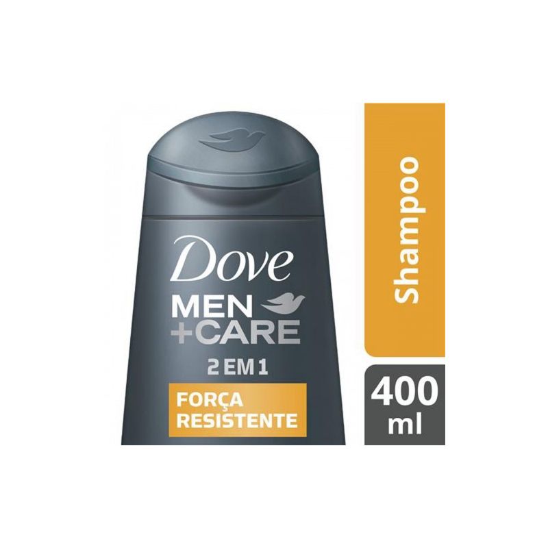 SHAMPOO DOVE MEN CARE 2 EM 1 FORÇA RESISTENTE 400ML 