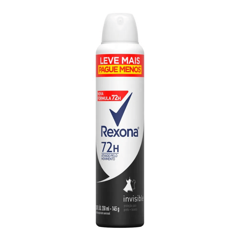 DESODORANTE AEROSOL REXONA INVISIBLE 250ML