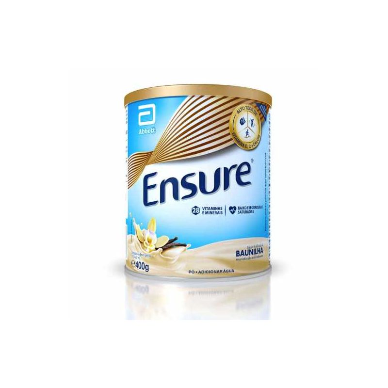 ENSURE PÓ SUPLEMENTO ALIMENTAR SABOR BAUNILHA 400G 