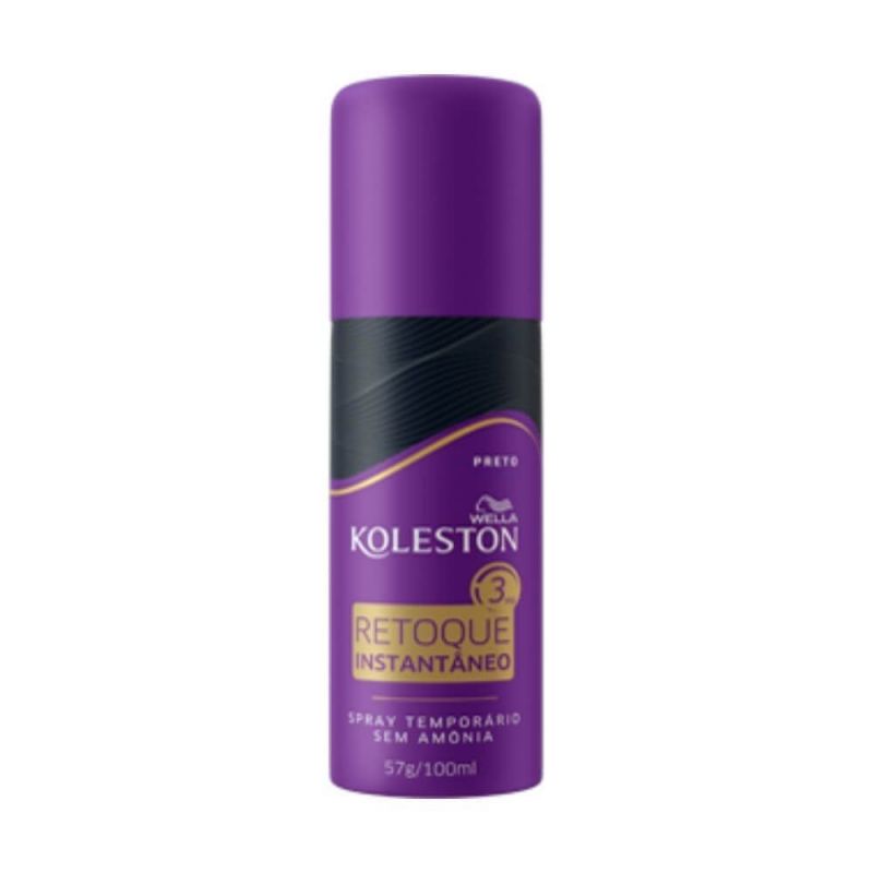 TINTURA KOLESTON RETOQUE SPRAY PRETO 100ML