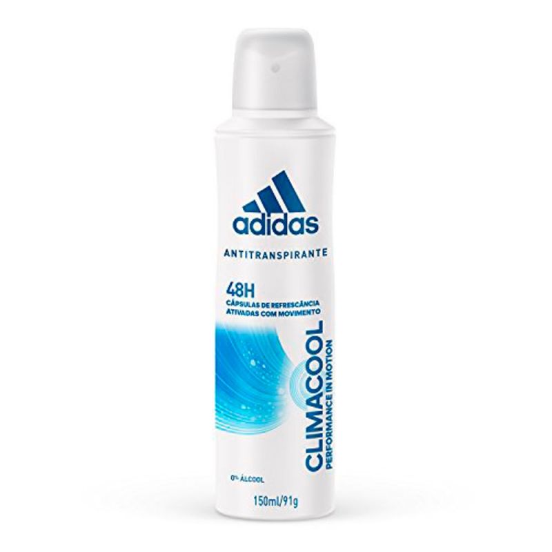 DESODORANTE AEROSOL ADIDAS FEMININO CLIMACOOL MOTION  150ML