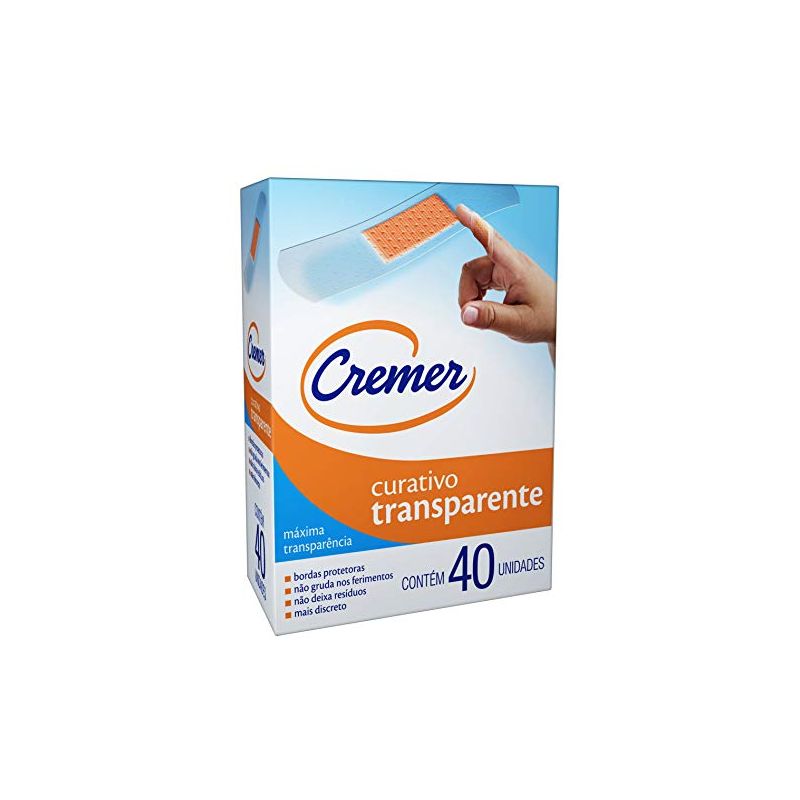 CURATIVO CREMER TRANSPARENTES COM 40 UNIDADES