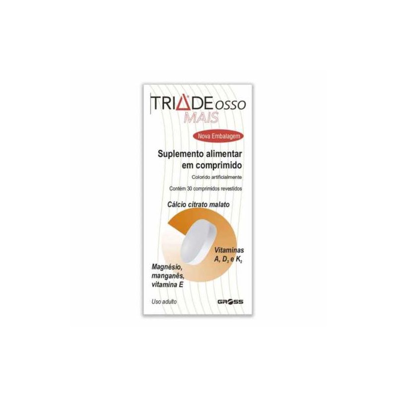 TRIADE MAIS OSSO COM 30 COMPRIMIDOS