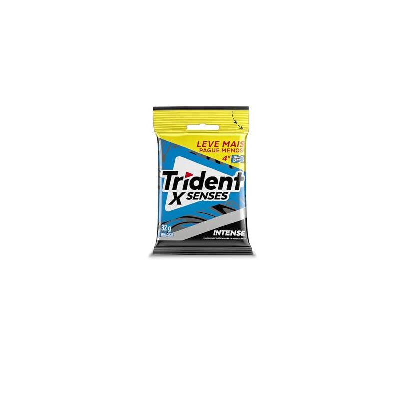 TRIDENT PACOTE COM 4 UNI DE 8 GRAMAS INTENSE