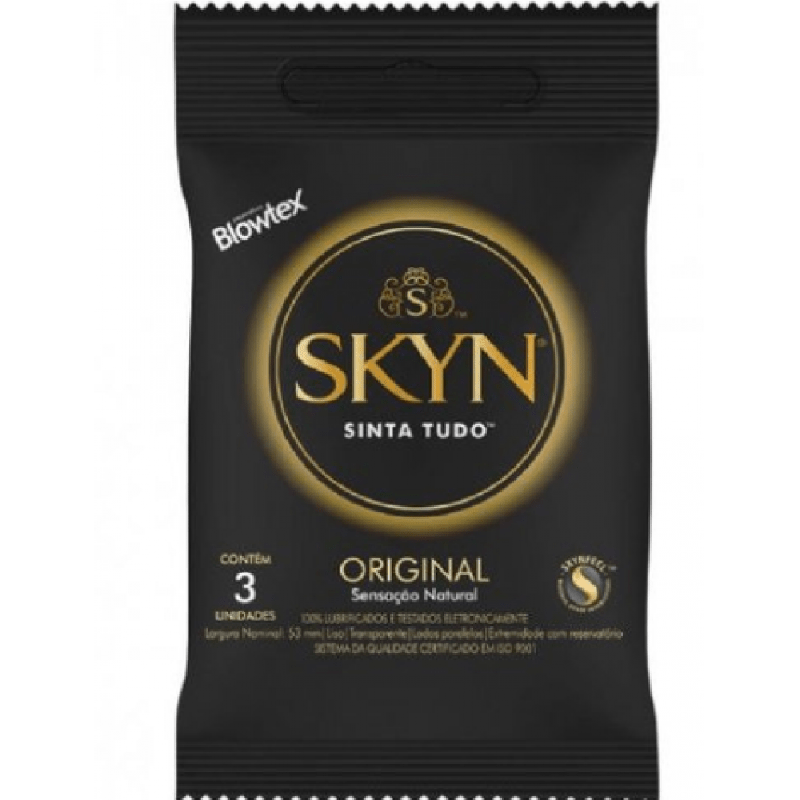 PRESERVATIVO SKYN SENS USAR NADA COM 3 UNIDADES
