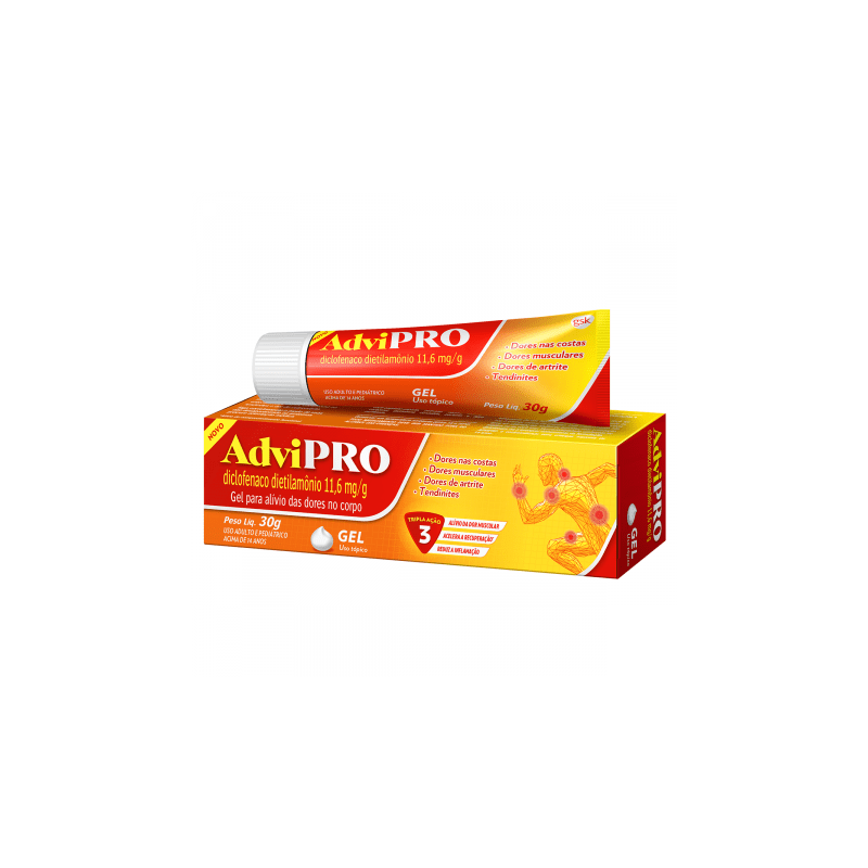 ADVIPRO GEL 11,6MG COM 30 GRAMAS