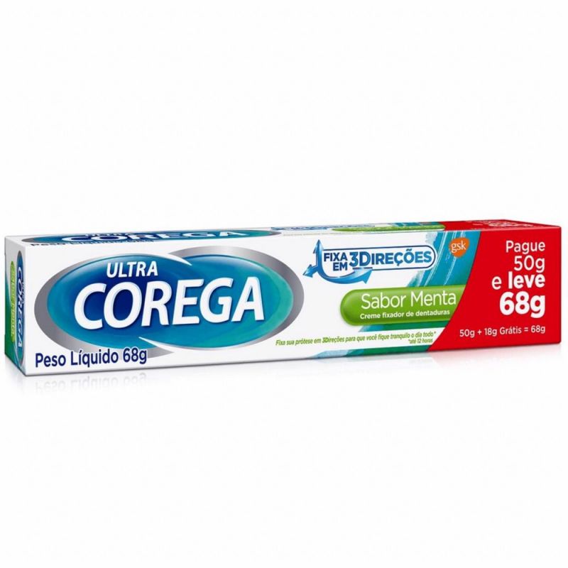 COREGA ULTRA SABOR MENTA LEVE 68G PAGUE 50G