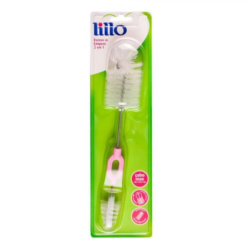 ESCOVA DE LIMPAR DE MAMADEIRA LILLO 2 EM 1