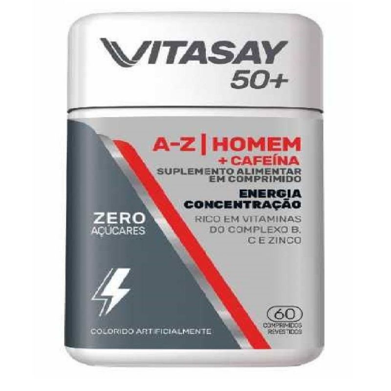 VITASAY50+ A-Z HOMEM +CAFEÍNA C/60COMP