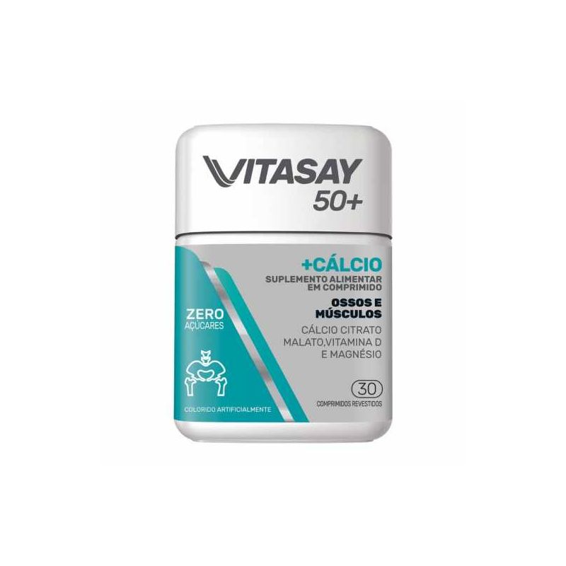 VITASAY 50+ CÁLCIO COM 30 COMPRIMIDOS 