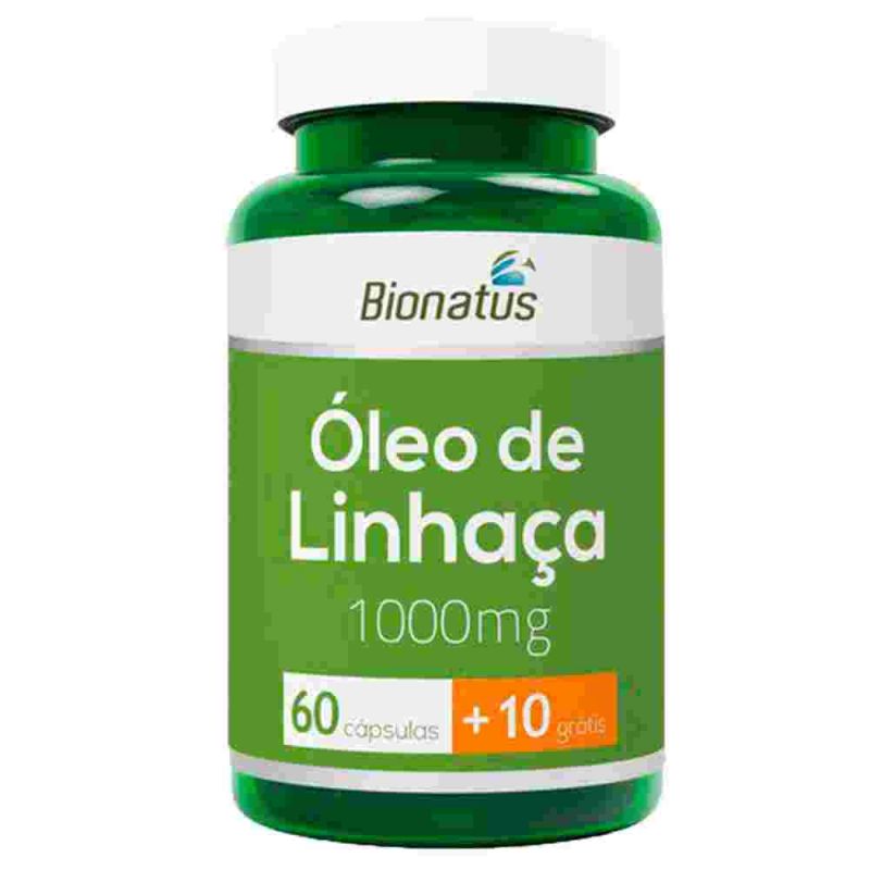 OLEO DE LINHAÇA 100MG COM 60 CAPSULAS + 10 CAPSULAS BIONATUS
