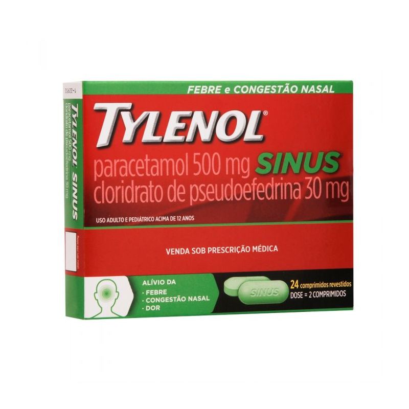 TYLENOL SINUS 60MG 36 COMPRIMIDOS