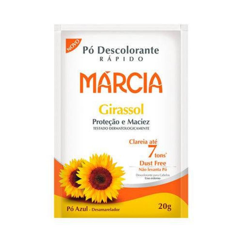 PÓ DESCOLORANTE MÁRCIA GIRASOL 20G - VALIDADE 04/2026