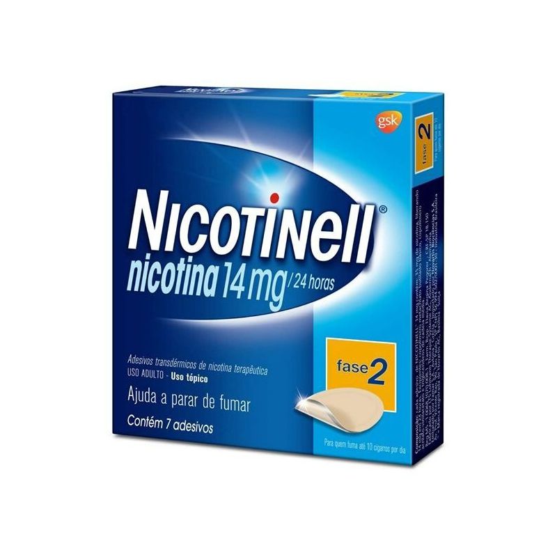 NICOTINELL 14MG COM 7 ADESIVOS TRANSPARENTES 