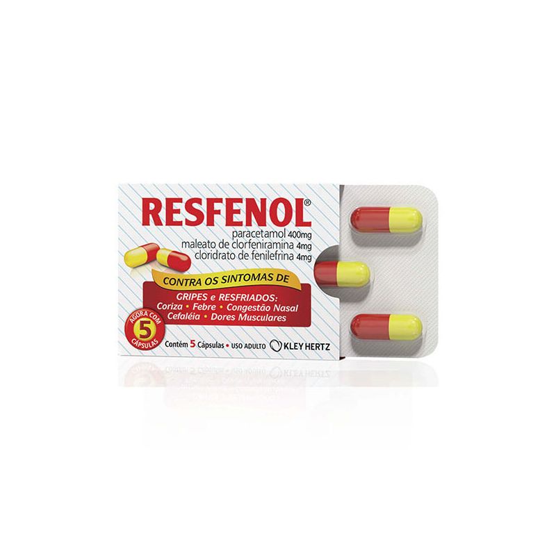 RESFENOL COM 5 CÁPSULAS