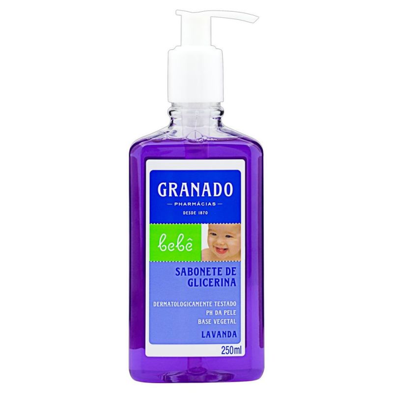SABONETE LÍQUIDO GRANADO BEBÊ LAVANDA 250ML
