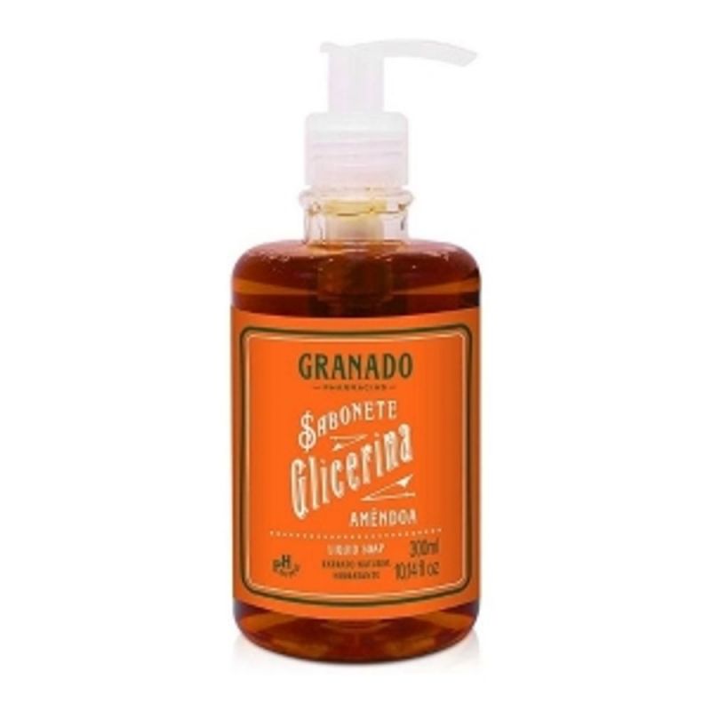 SABONETE LÍQUIDO GRANADO GLICERINA AMÊNDOA 300ML