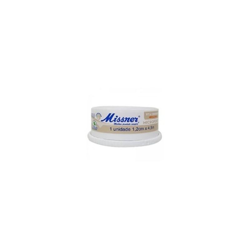 FITA MICROPOROSA MISSNER BEGE 1,2CM X 4,5CM