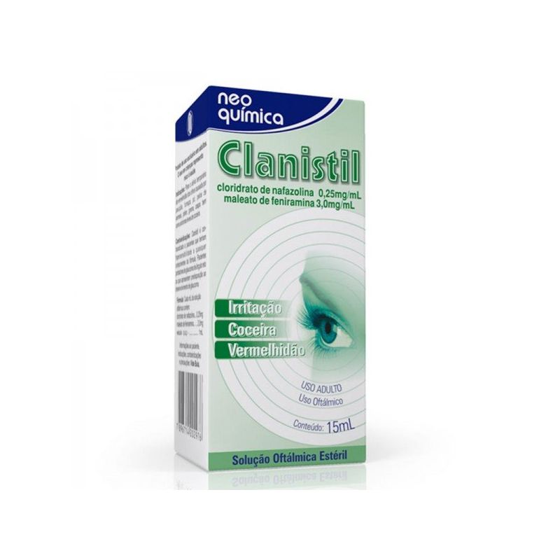 CLANISTIL OFTALMICO COM 15 ML NEO QUIMICA