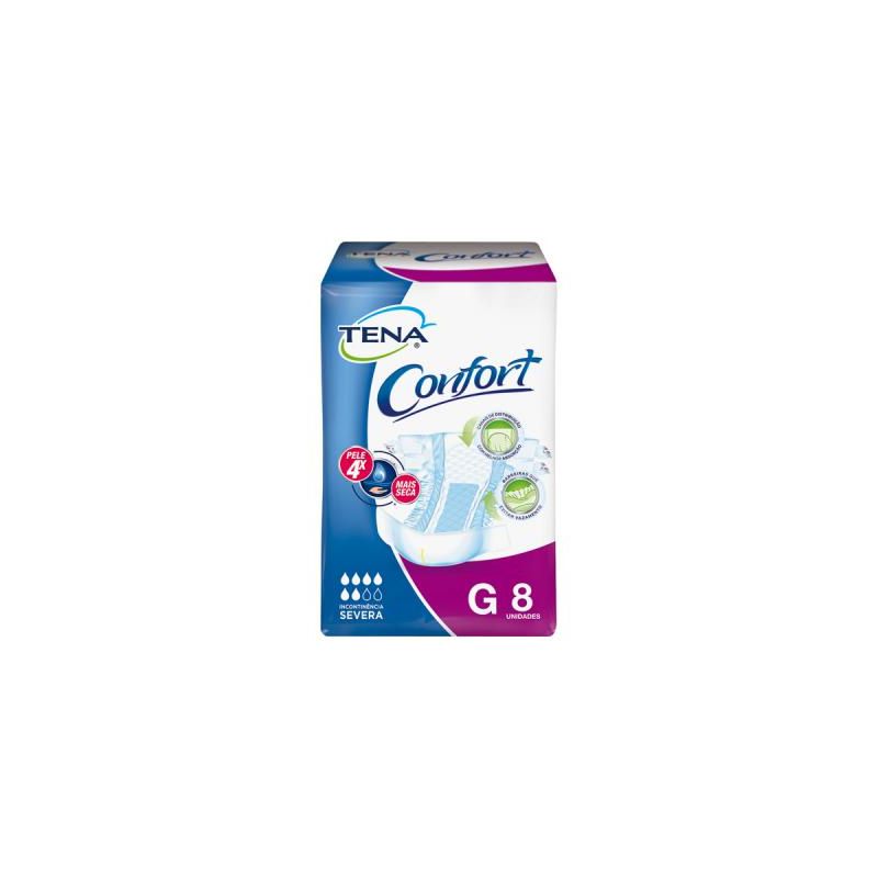 FRALDA GERIÁTRICA TENA PANTS UKTRA CARE G COM 8 UNIDADES