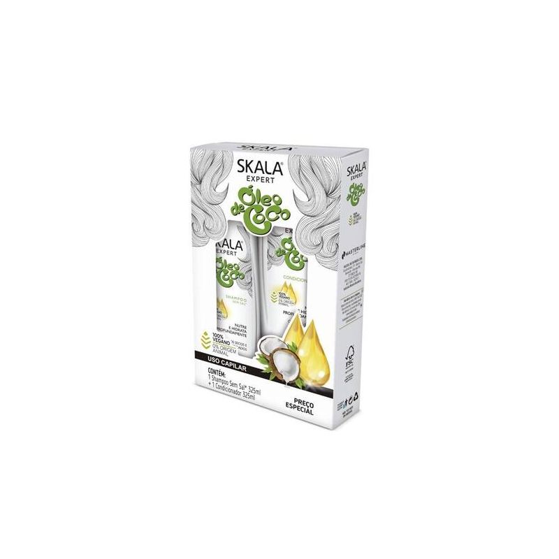 KIT SH+COND.SKALA 325ML OLEO DE COCO