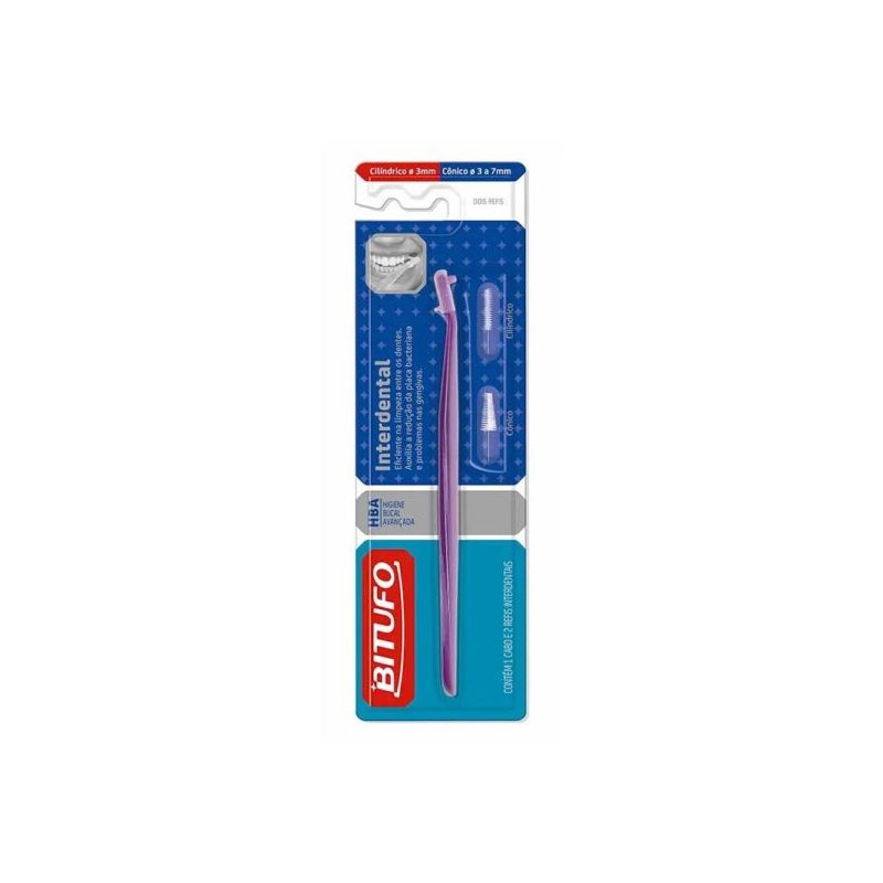 ESCOVA DENTAL BITUFO INTERDENTAL COM 2 REFIL