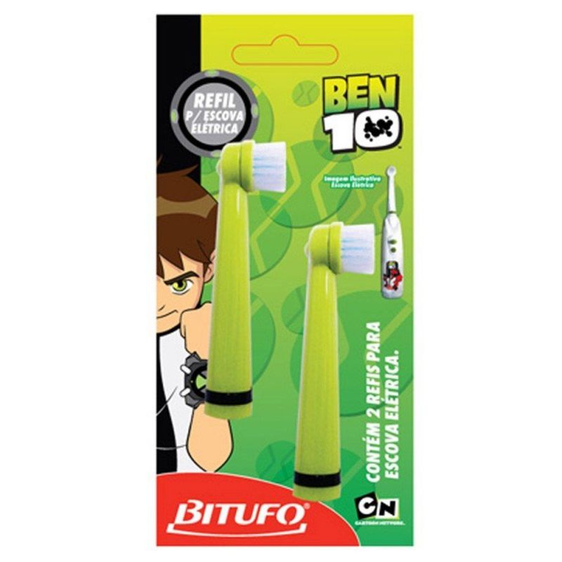 REFIL ESCOVA DE DENTE ELETRICA BITUFO BEN 10 2UND