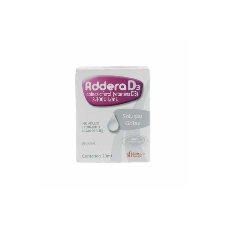 ADDERA D3 20ML 3300ui/ml sol oral fr gts 20m
