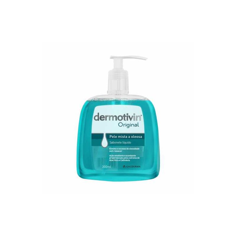 DERMOTIVIN ORIGINAL SAB LIQUIDO PELE MISTA A OLEOSA 300ML - VALIDADE 08/2026