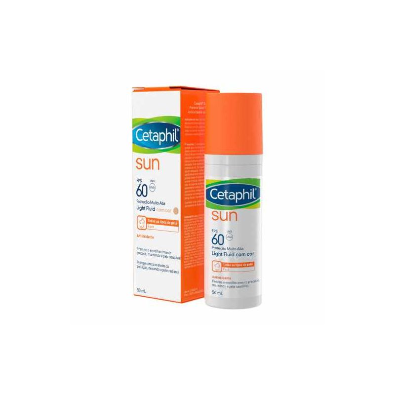 CETAPHIL SUN FPS 60 ANTIOXIDANTE COM COR 50ML