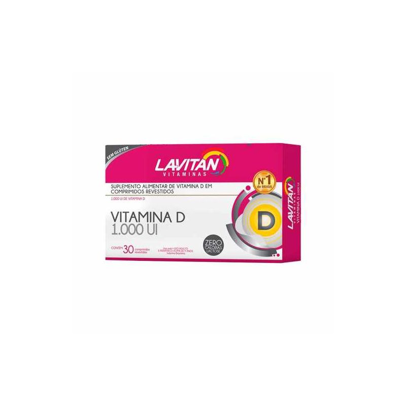 LAVITAN  VITAMINA D 1000 UI COM 30 COMPRIMIDOS
