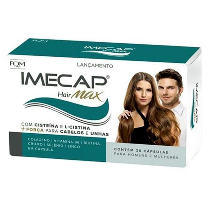 IMECAP HAIR MAX COM 30 CAPSULAS