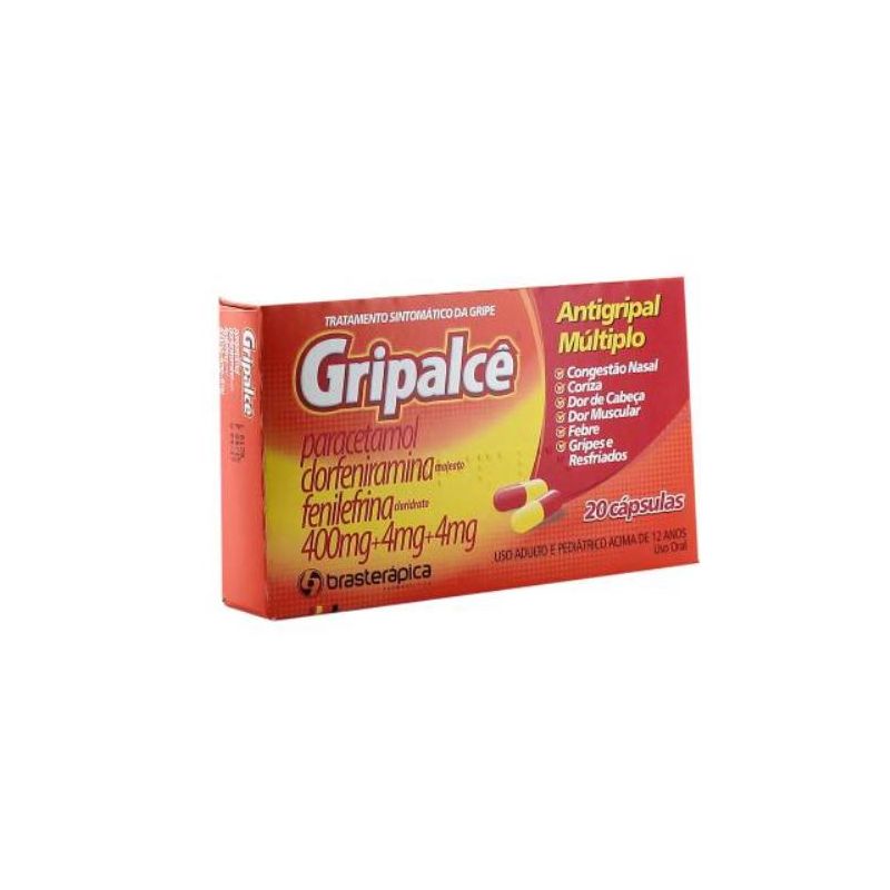 GRIPALCE COM 20 CÁPSULAS-BRASTERAPICA-