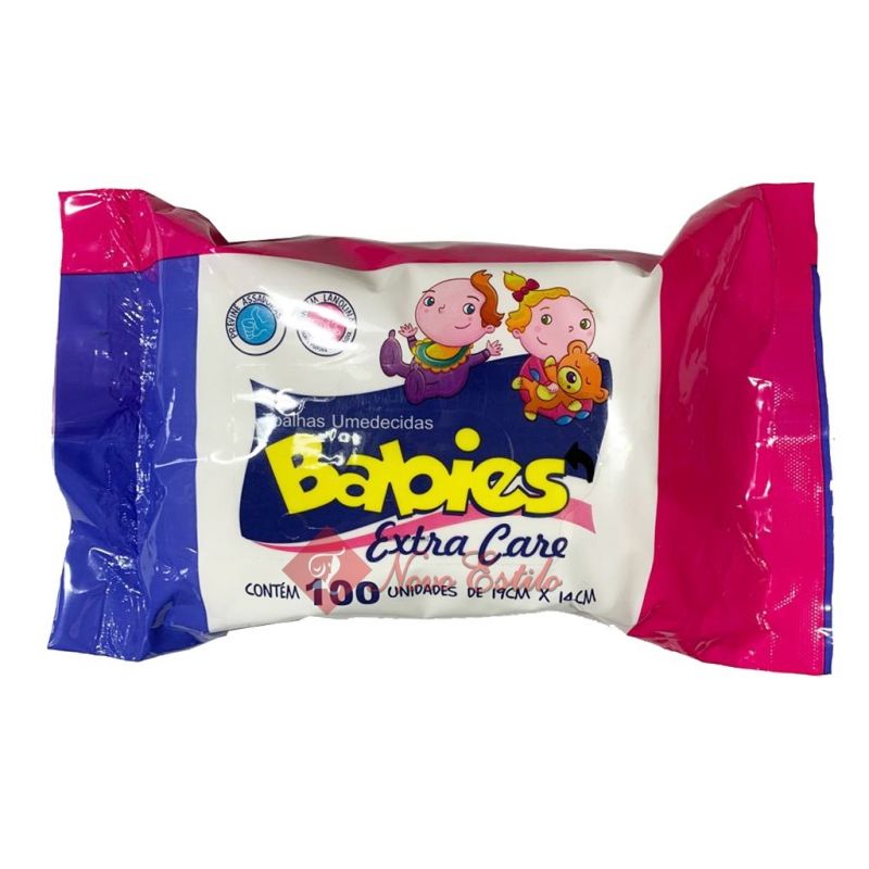 TOALHAS UMEDECIDAS BABIES EXTRA CARE 100 UNIDADES