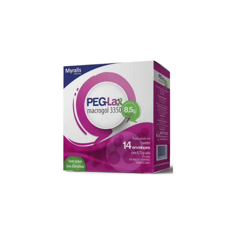 PEG-LAX MACROGOL3350 8,5G COM 14 ENVELOPES