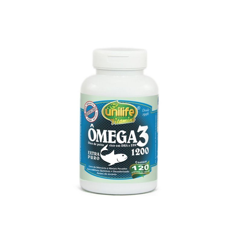OLEO DE PEIXE OMEGA 3 1200 MG COM 120 CAPSULAS