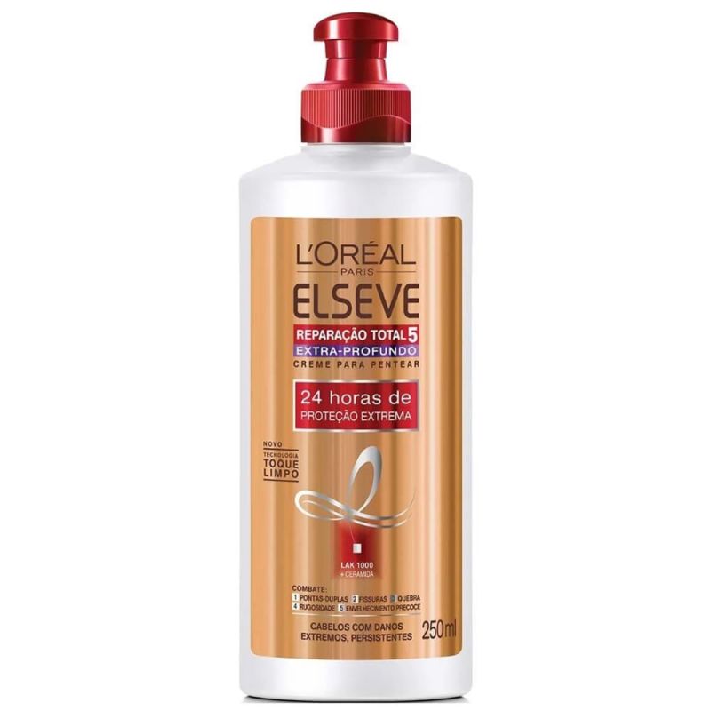 CREME PARA PENTEAR ELSÉVE REAPARAÇÃO TOTAL 5 EXTRA P.250ML