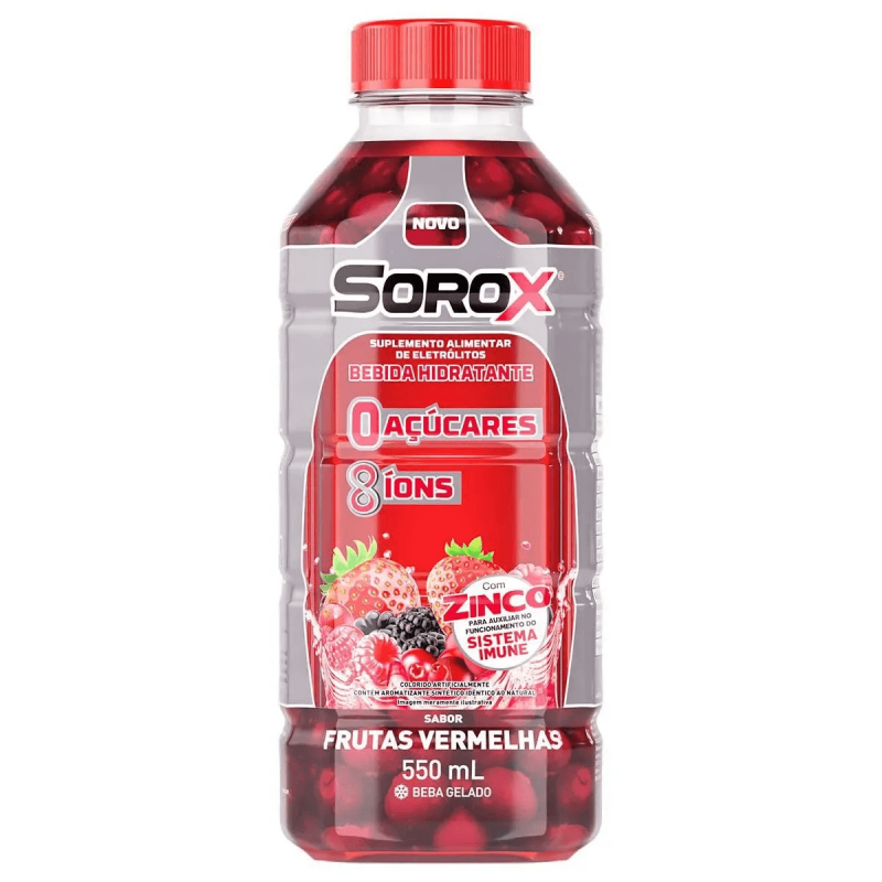SOROX BEBIDA HIDRATANTE FRUTAS VERMELHAS 550ML-GENOMMA-
