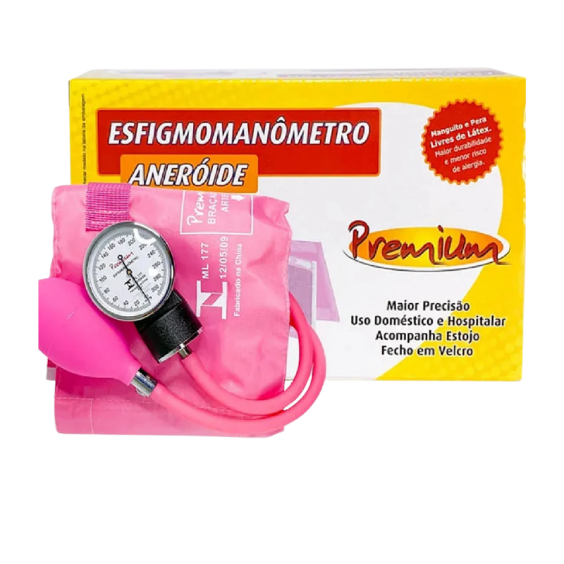 ESFIGMOMANOMETRO ANEROIDE PREMIUN G-TECH ROSA